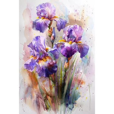 toile peinture fleur moderne